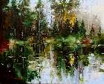 Fog In Forest by Goloubetski Gleb