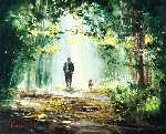 Autumn Walk by Goloubetski Gleb