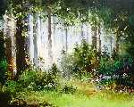 Morning Forest by Goloubetski Gleb